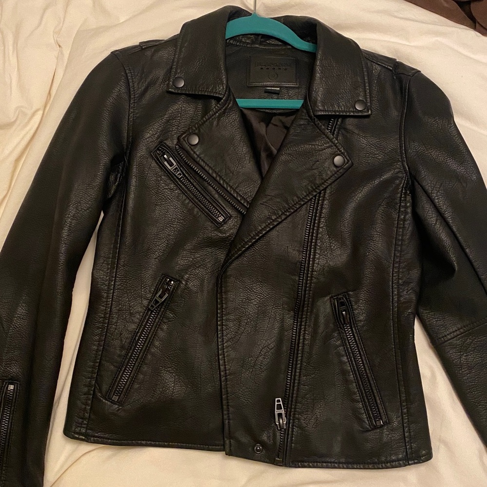 Black Vegan Leather Jacket by Blank NYC